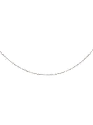 Essential Beaded Choker In Silver