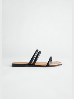 Padded Leather Sandals