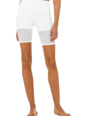 9" High-waist Lavish Short - White