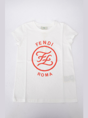 Fendi Kids Logo Printed T-shirt