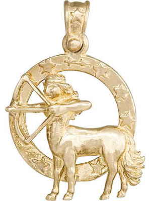 Large Sagittarius Zodiac Charm