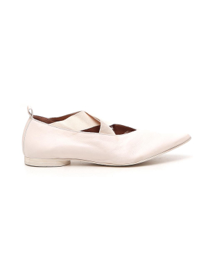 Uma Wang Crossover Strap Ballerina Flats