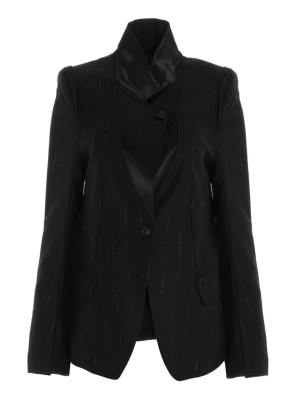 Ann Demeulemeester Layered Pinstripe Blazer