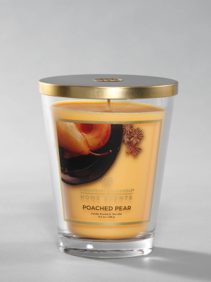 11.5oz Lidded Glass Jar Poached Pear Candle - Home Scents By Chesapeake Bay Candle