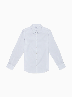 Stretch Cotton Solid Button-down Shirt