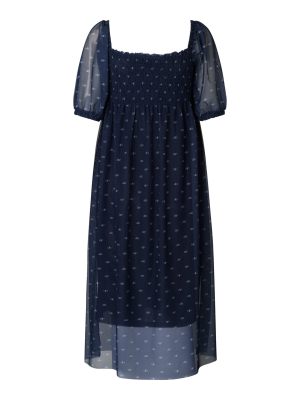 Judith Smocked Georgette Dress