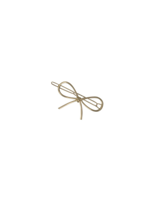 Heirlooms Metal Bow Hairpin - Gold