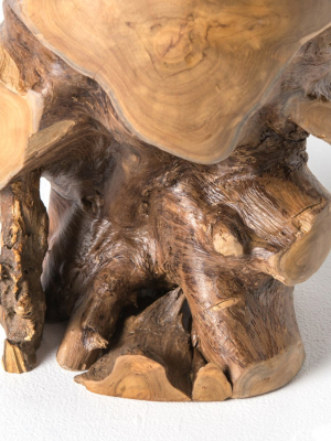 Teak Root Stool