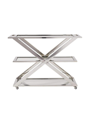 Modern Draper Bar Cart