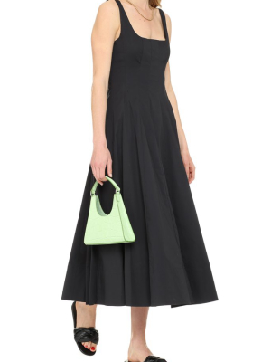 Staud Wells Strapped Midi Dress