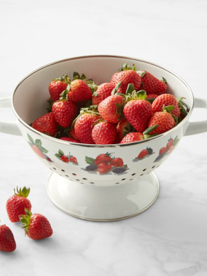 Enamel Berry Colander, 3-qt.