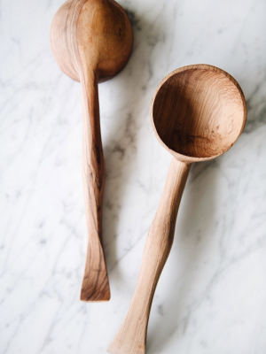 Connected Goods Wild Olive Wood Soup Ladle