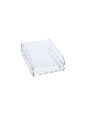 Kantek Double Letter Tray Two Tier Acrylic Clear Ad15