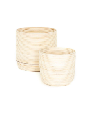 Feye Natural Baskets-set Of 2