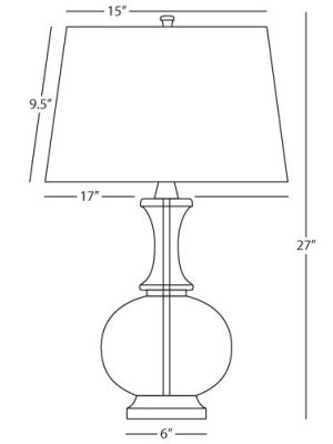 Glass Harriet Table Lamp