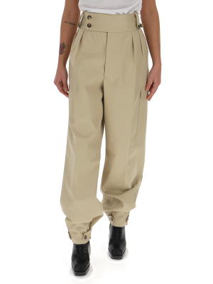 Maison Margiela Buttoned Wide Leg Trousers