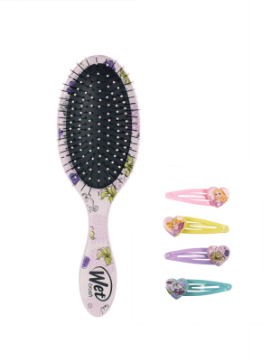 Wet Brush Rapunzel Original Detangler & Hair Snap Clip Set - 4pc