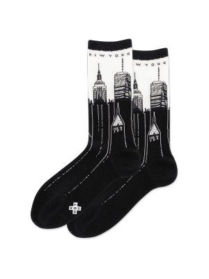 Women's Nyc Skyline Crew Socks