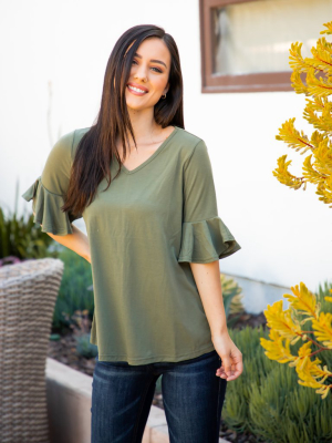 The Emerson Top - Olive