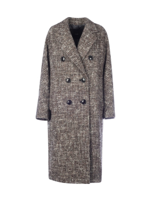 Max Mara Double Breasted Tweed Coat