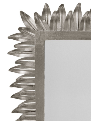 Caesar Rectangular Mirror Silver Leaf