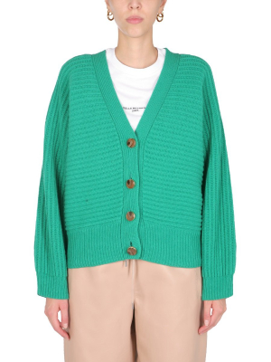 Stella Mccartney Ribbed V-neck Cardigan