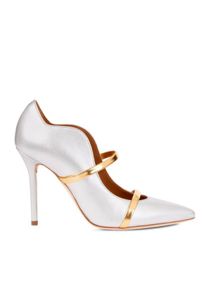 Maureen Pump 100mm - Silver Gold Leather Stiletto Pump