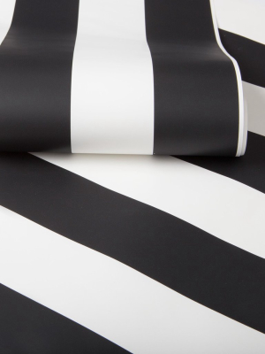 Monochrome Stripe Wallpaper From The Kids Collection By Graham & Brown