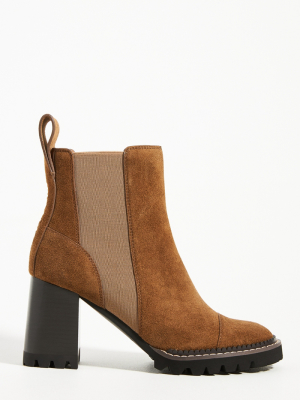 See By Chloe Suede Platform Chelsea Boots