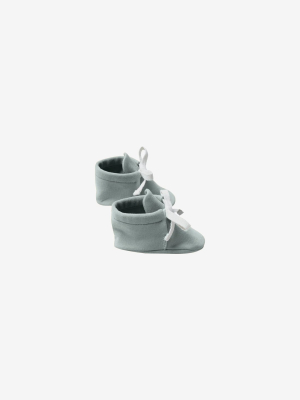 Organic Brushed Jersey Baby Boots - Ocean