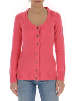 Alexander Mcqueen Scoop Neck Buttoned Cardigan