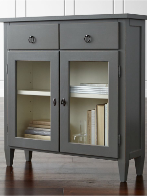 Stretto Grey Entryway Cabinet