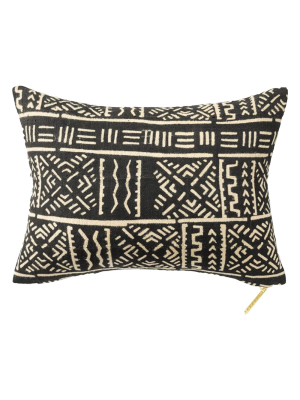 Mud Cloth I Lumbar Pillow