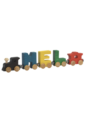 Wooden Name Train Letters