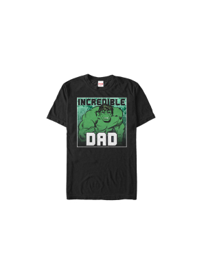 Men's Marvel Father's Day Hulk Incredible Dad T-shirt