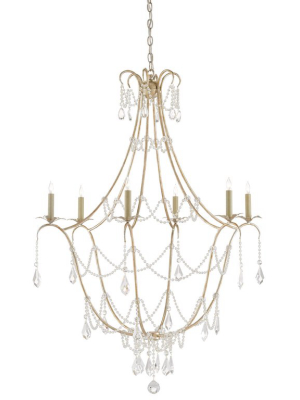 Elizabeth Chandelier In Silver Granello