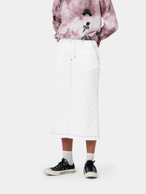 Pierce Skirt - Stretch Twill | White