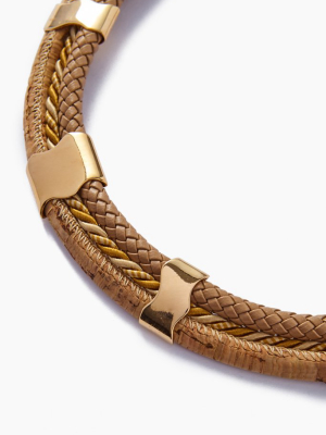 Twined Cord Necklace - Gold
