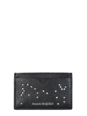 Alexander Mcqueen Studded Skull Cardholder