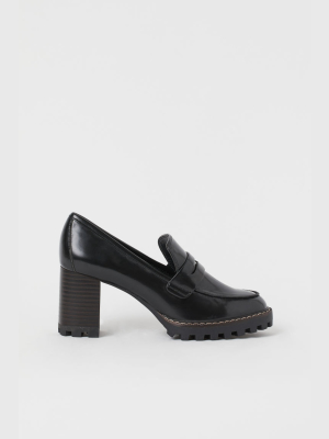 Block-heel Loafers