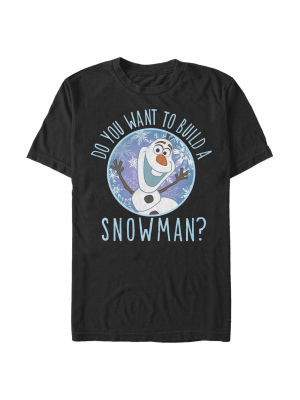 Men's Frozen Olaf Build Snowman T-shirt