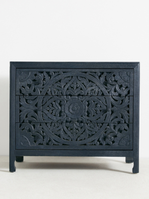 Handcarved Lombok Three-drawer Dresser