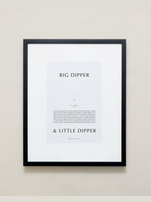 Big Dipper & Little Dipper Iconic Framed Print