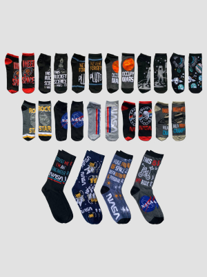Men's Nasa 15 Days Of Socks Advent Calendar - Assorted Colors One Size