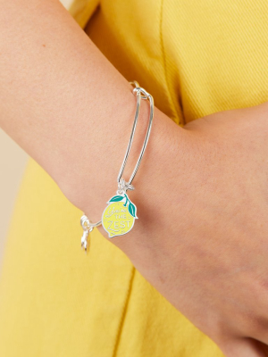 'you're The Zest' Charm Bangle