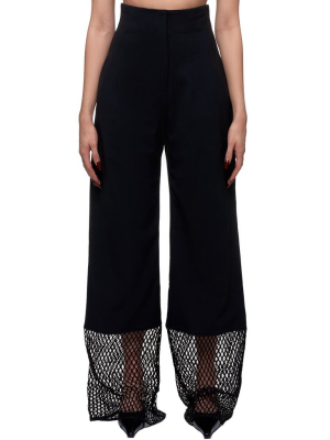 Mesh Hem Trousers (3039-620-black)