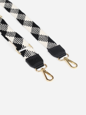 The Woven Strap - Black/white