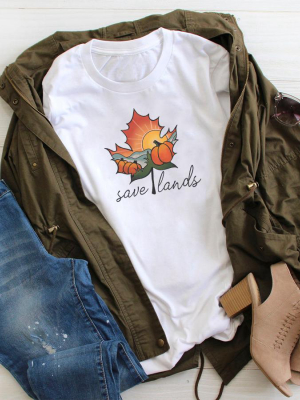 Autumn Leaves Save Lands Long Sleeve