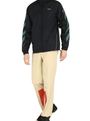 Off-white Diagonal Stripe Windbreaker