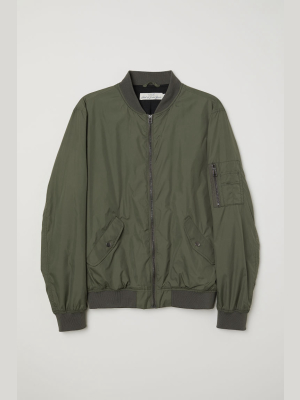 Nylon Bomber Jacket